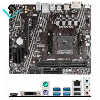 PLACA MSI A520M-A PRO | CHIPSET AMD A520, SOCKET AMD AM4, MATX